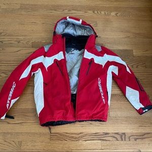 Atomic Red and White Men’s Jacket